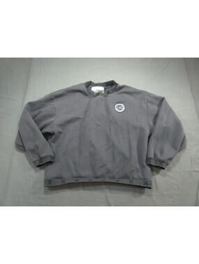 Savage Fenty Sweatshirt Womens Medium Gray Essentials Fleece Holographic